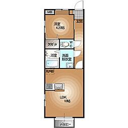 S-designコートI 1階1LDKの間取り