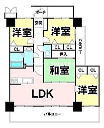 サーパス大橋南 4LDKの間取図画像