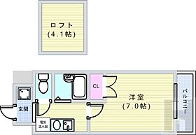 大阪府大阪市住吉区杉本1丁目（賃貸マンション1K・4階・29.65㎡） その2