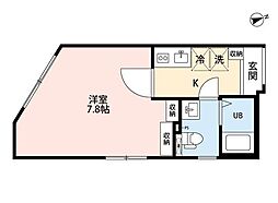 JR京浜東北・根岸線 東神奈川駅 徒歩5分の賃貸マンション 1階1Kの間取り