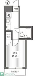 ネオハウス日吉 1Kの間取図画像