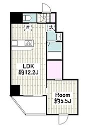 F.パークレジデンス東神奈川ANNEX 1LDKの間取図画像