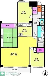 横浜小机ガーデンハウス 3LDKの間取図画像