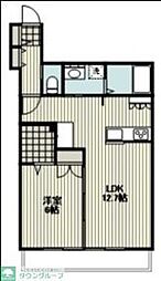 カラムシティ綱島 1LDKの間取図画像