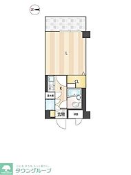 白楽六恵館 1Kの間取図画像