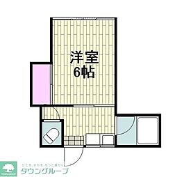 菊水苑 1Kの間取図画像