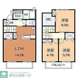アモーレベルデ岸根公園A 3LDKの間取図画像