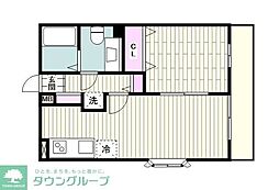 グリーンヒルサイド 1LDKの間取図画像