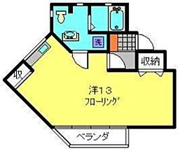 ソレイユ片倉 1LDKの間取図画像