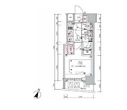 SYFORME SHINKOYASU 1DKの間取図画像
