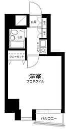 川崎ダイカンプラザシティ ワンルームの間取図画像