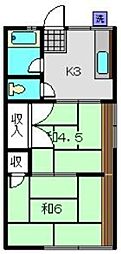 ハイムアライ 2Kの間取図画像