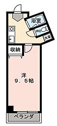 グランパーク六角橋 2DKの間取図画像