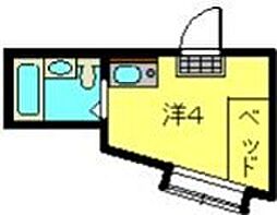 ガーデンハイム ワンルームの間取図画像