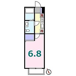 PrandollNOGE 1Kの間取図画像