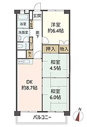 間取図画像 3DK