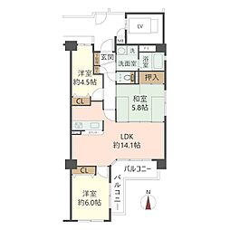 間取図画像 3LDK