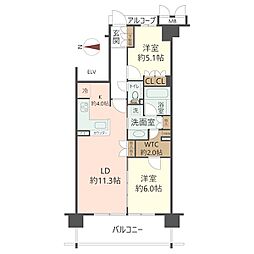 間取図画像 2LDK