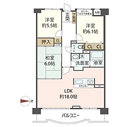 間取図画像 3LDK