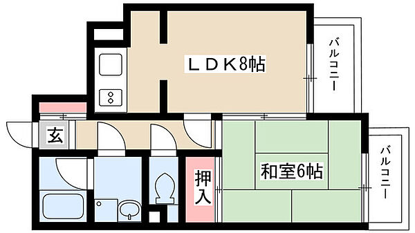 ラウムズ虹ヶ丘 304｜愛知県名古屋市名東区にじが丘１丁目(賃貸マンション1LDK・3階・40.20㎡)の写真 その2