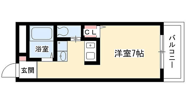 レジデンス一社 205｜愛知県名古屋市名東区一社１丁目(賃貸マンション1R・2階・25.30㎡)の写真 その2