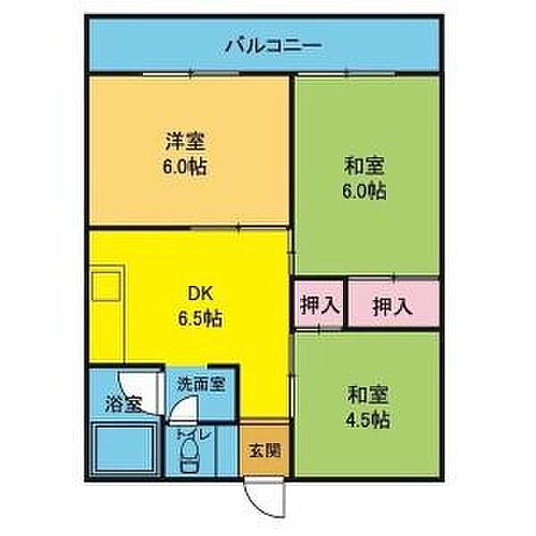 OS・SKYマンション城下 B5｜愛知県名古屋市守山区中新(賃貸マンション3DK・3階・45.36㎡)の写真 その2