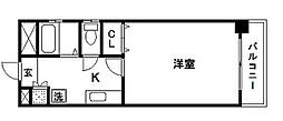 ウエストコート千種 1Kの間取図画像