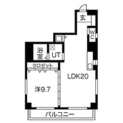 サン・マルノウチビル 1LDKの間取図画像