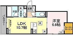 GRAND D-ROOM大秋 1LDKの間取図画像