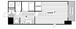 プレサンス新栄デコール 1Kの間取図画像
