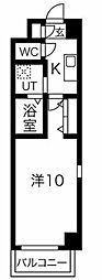 アルシオン 1Kの間取図画像