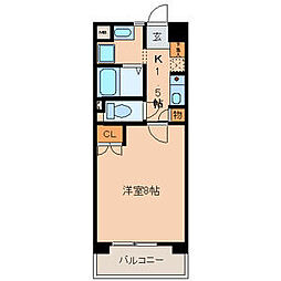 ガーデンハイツマルタカ2 1Kの間取図画像