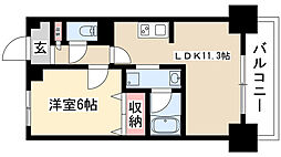 STプラザEAST 1LDKの間取図画像