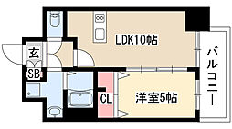 プレサンス丸の内レジデンス3 1LDKの間取図画像