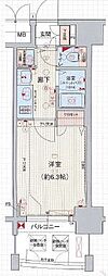 プレサンス大須観音駅前サクシード 1Kの間取図画像