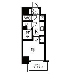 エステート金山 1Kの間取図画像