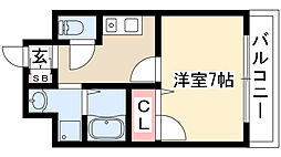 SH丸の内 1Kの間取図画像
