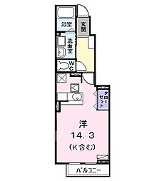 アーバンヴィラA ワンルームの間取図画像