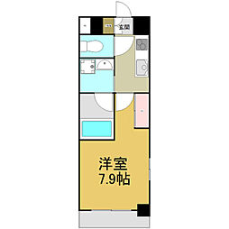 S-FORT熱田六番 1Kの間取図画像