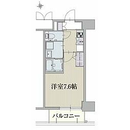 パルティール新栄 1Kの間取図画像