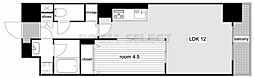 アロームドゥジョア 1LDKの間取図画像
