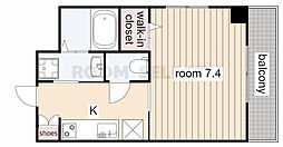 unroom 1Kの間取図画像