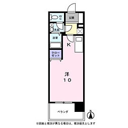 KDXレジデンス神宮前 ワンルームの間取図画像