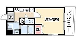 ステラヒルズ 1Kの間取図画像