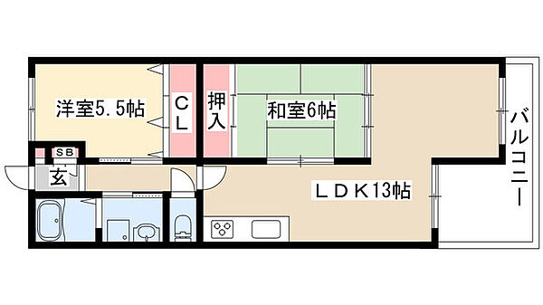 香月マンション 20C｜愛知県名古屋市名東区引山１丁目(賃貸マンション2LDK・2階・52.00㎡)の写真 その2