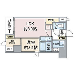 The9thResidenceSakaeSide 1LDKの間取図画像