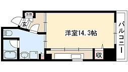 丸の内セントラルハイツ ワンルームの間取図画像