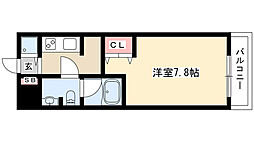 セノアタワー泉 1Kの間取図画像