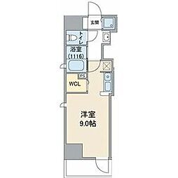 アスナ ワンルームの間取図画像