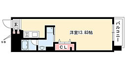 RESIDIA東桜2 ワンルームの間取図画像